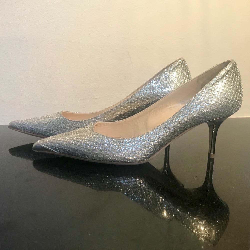Jimmy Choo Champagne Glitter Pointy toe 35 5